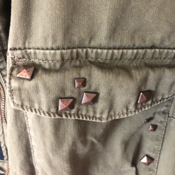 Calvin Klein Jeans green olive jacket, size small / petite, EUC - Picture 7 of 9